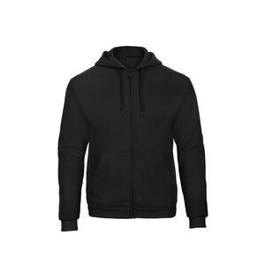 B&C Adults Unisex ID.205 50/50 Full Zip  Sweatshirt / Black